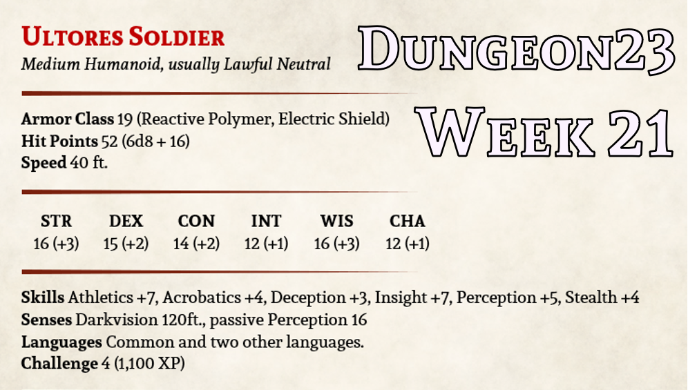 Dungeon23 – Week 21